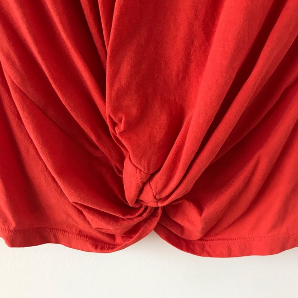 7 FAM tie front orange T-shirt - Picture 6 of 8